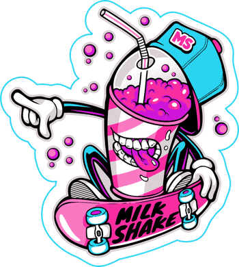 Dětské body Milk shake skater