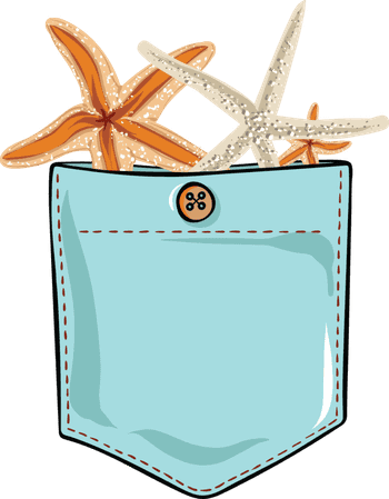 Taška Mořské hvězdice v kapse