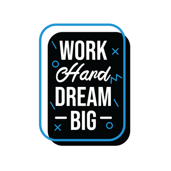 Pánské tričko Work hard dream big